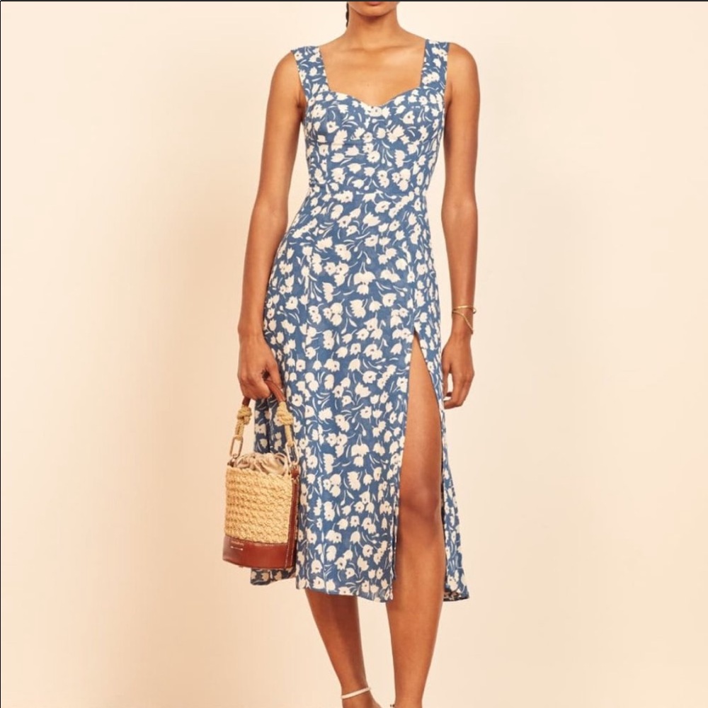 Reformation fulton dress, tuli print